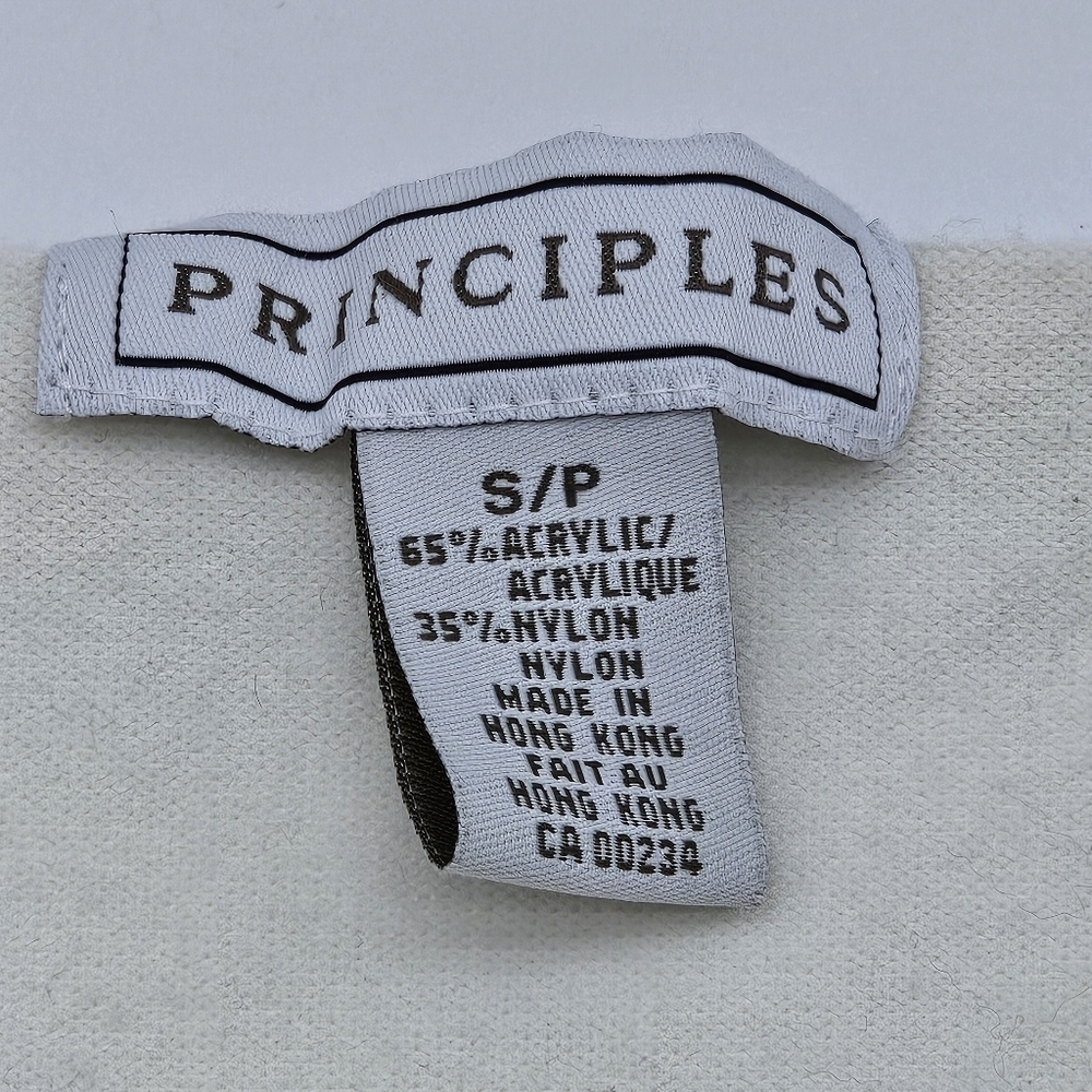 Women's 3/4 Sleeve Cardigan by Principles. Size S, Ivory color - Picture 12 of 15